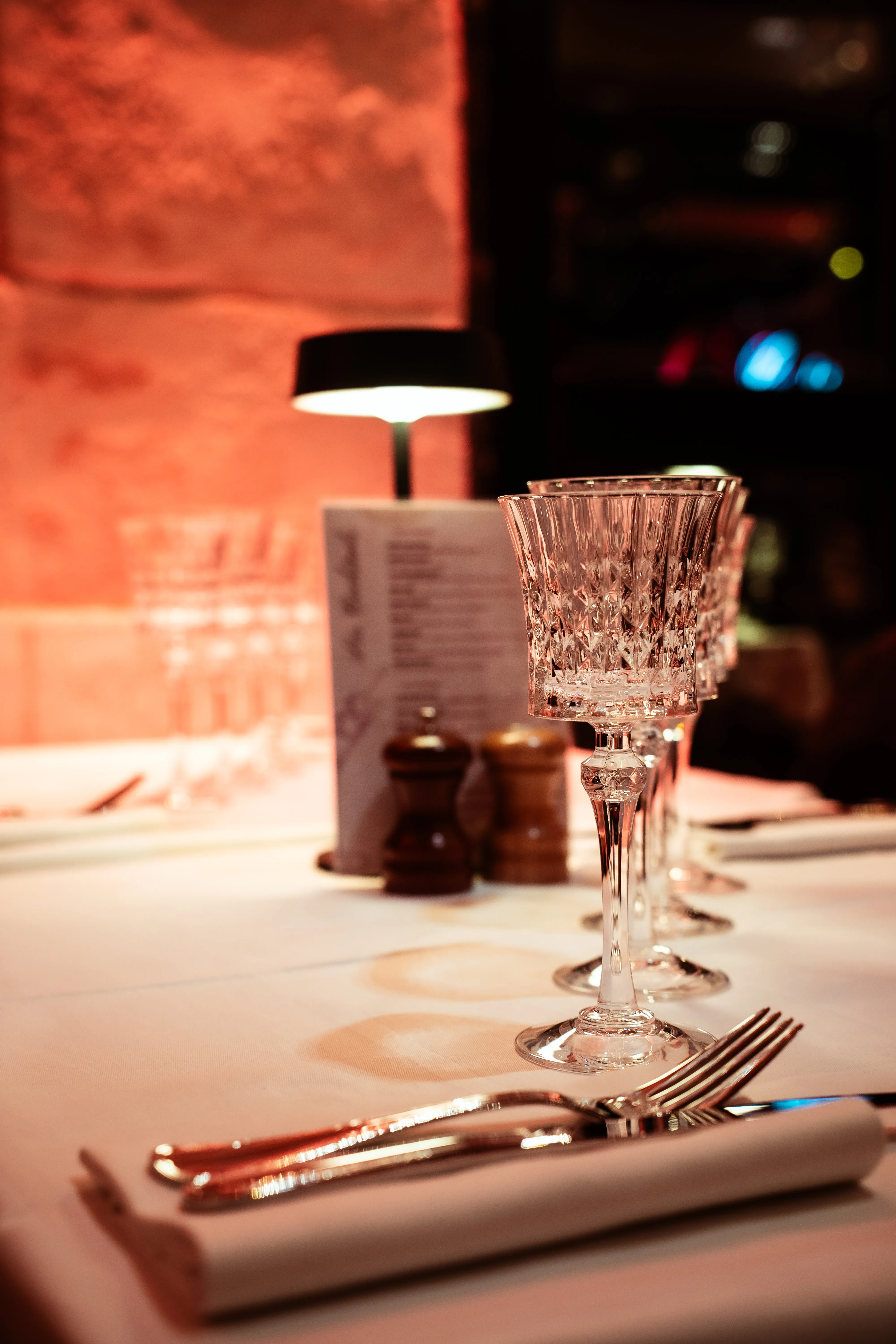 Professional restaurant photography with elegant interior design