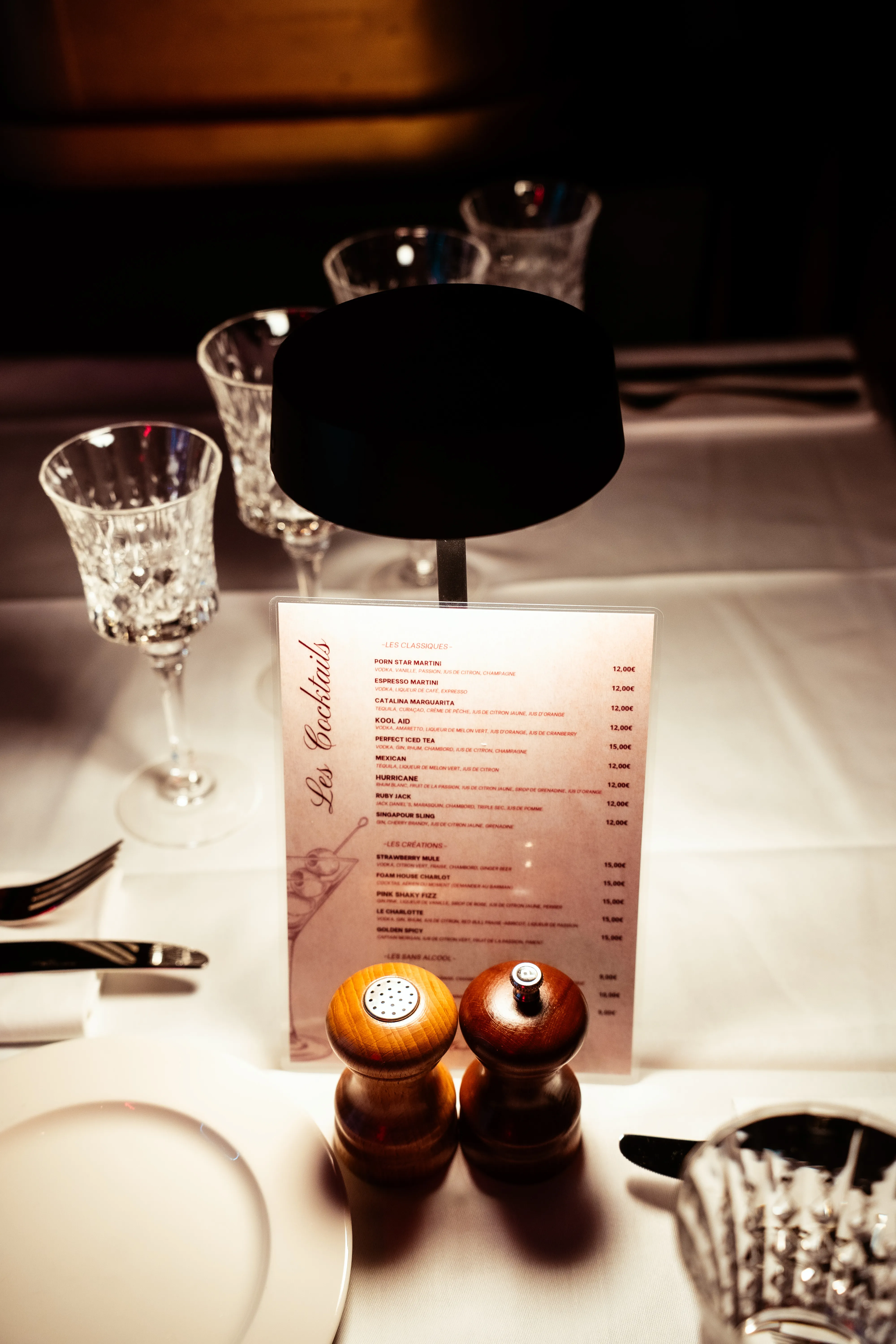 Professional restaurant photography with elegant interior design