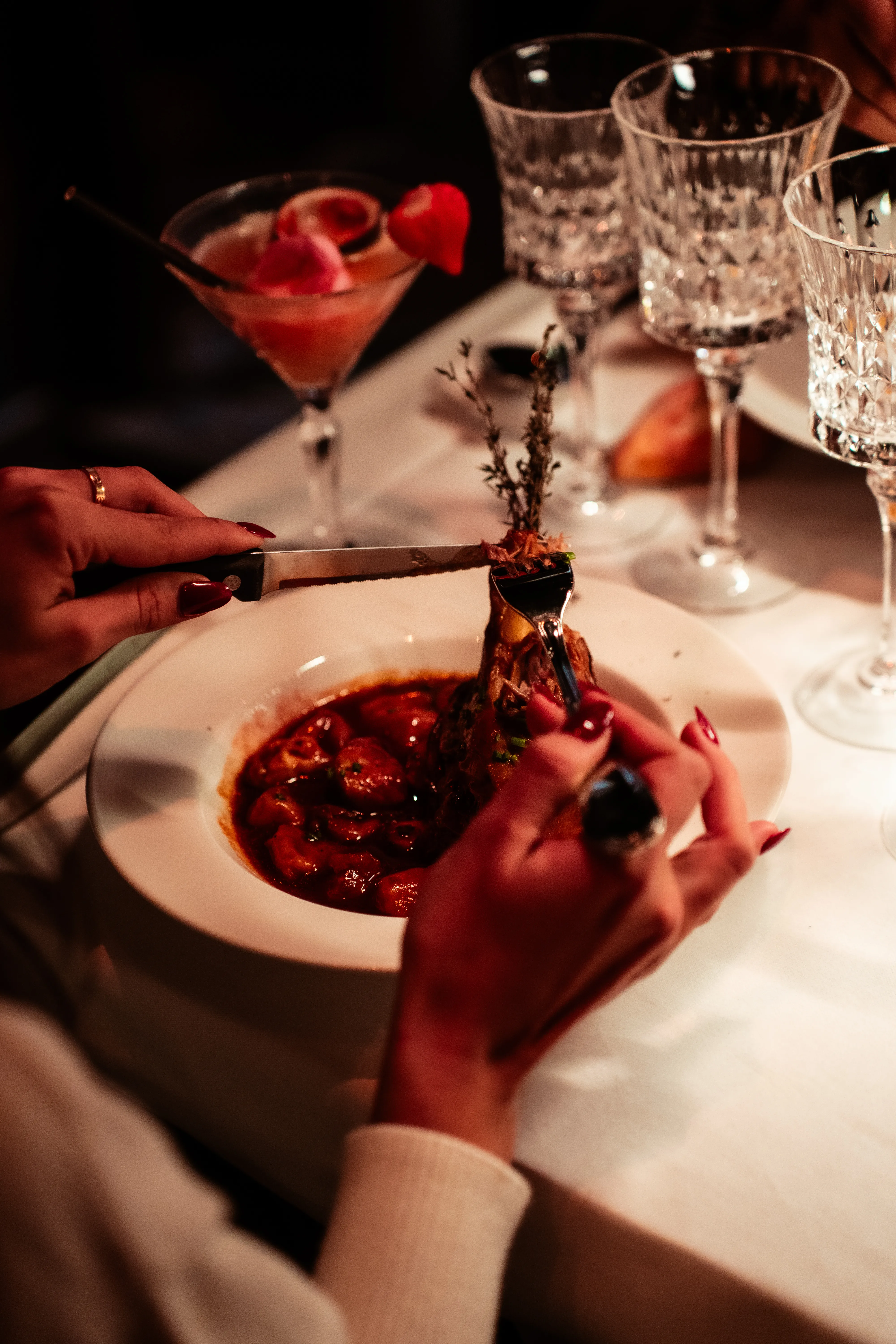 Professional restaurant photography with elegant interior design