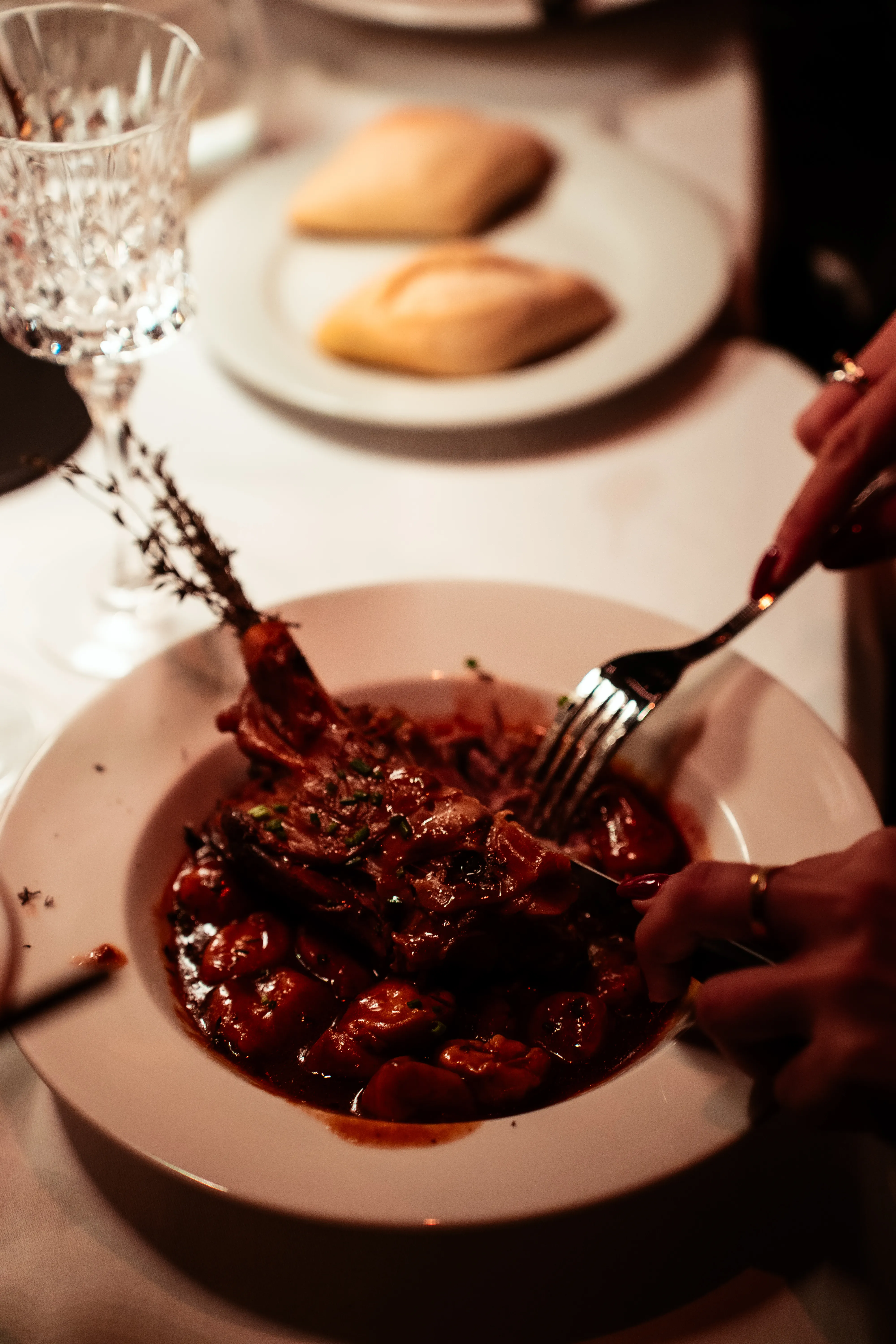 Professional restaurant photography with elegant interior design