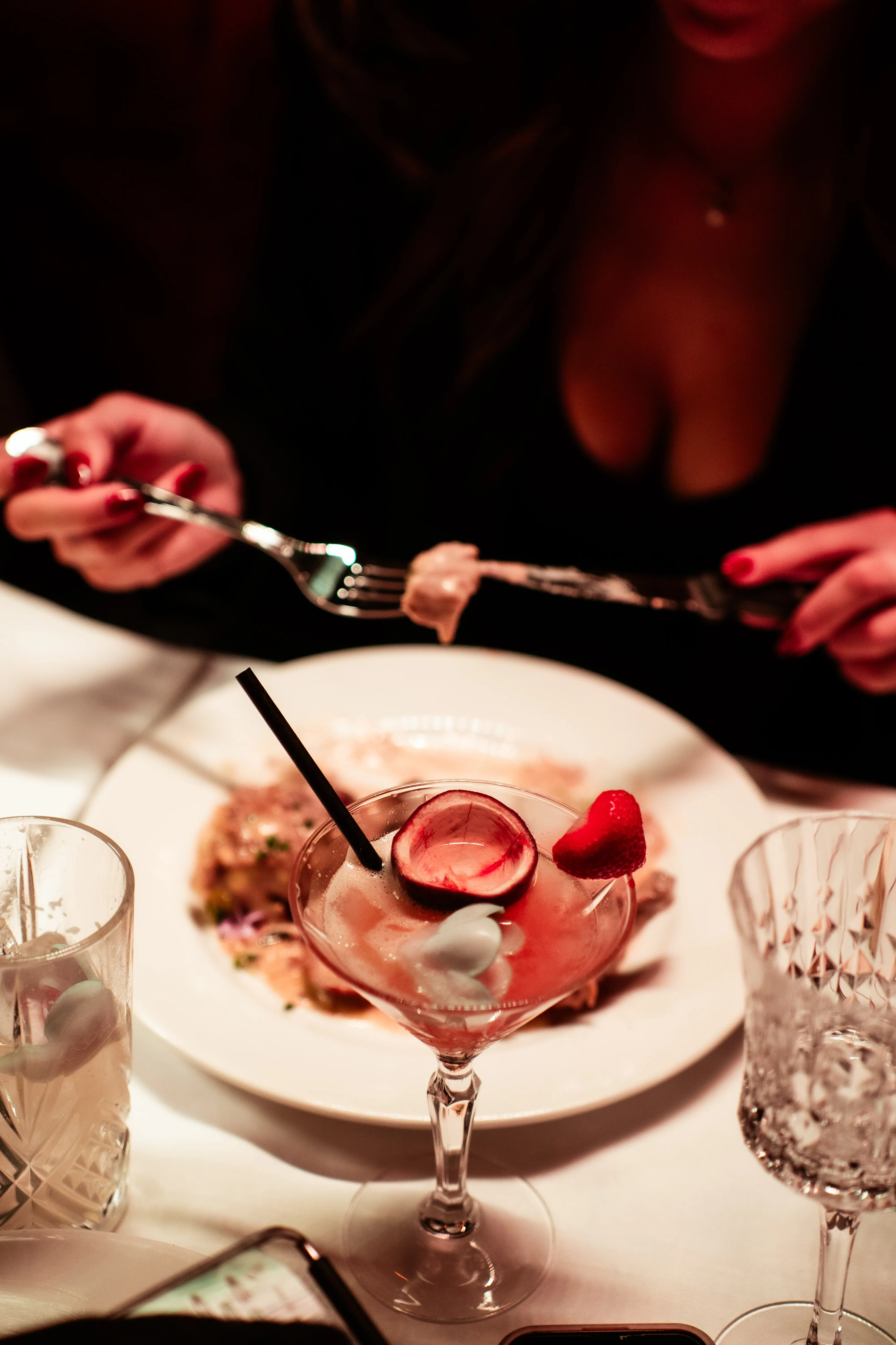 Professional restaurant photography with elegant interior design