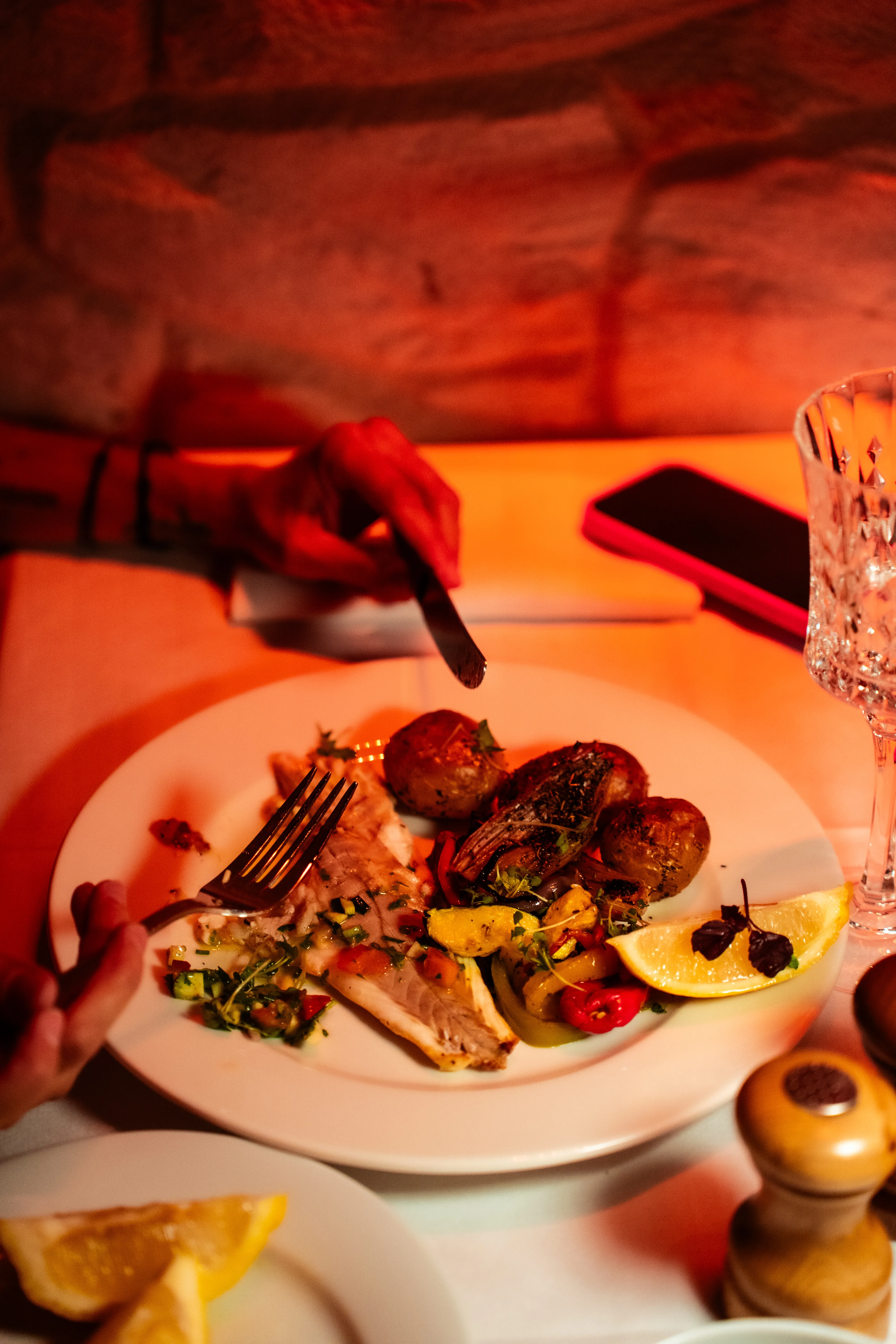 Professional restaurant photography with elegant interior design