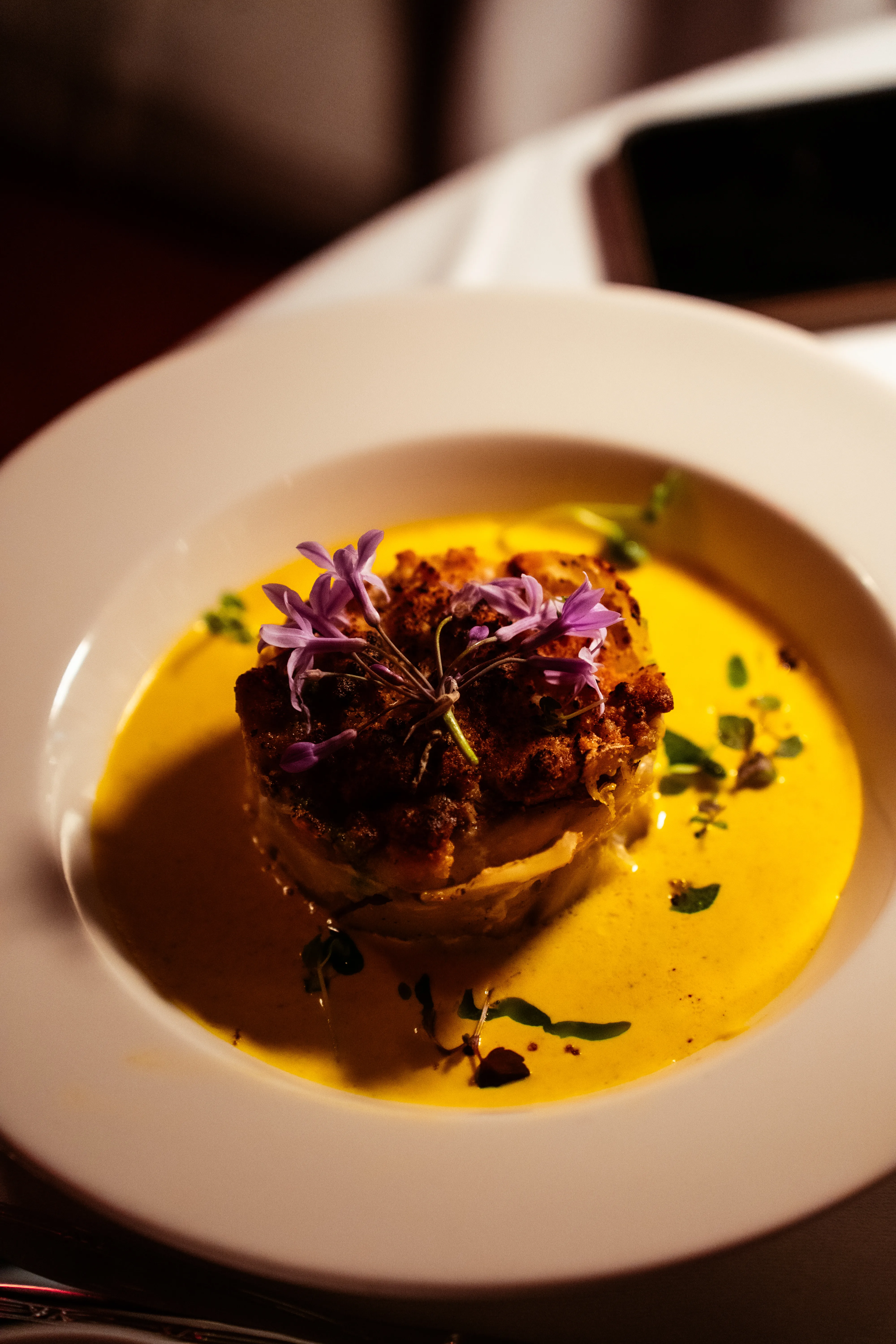 Professional restaurant photography with elegant interior design