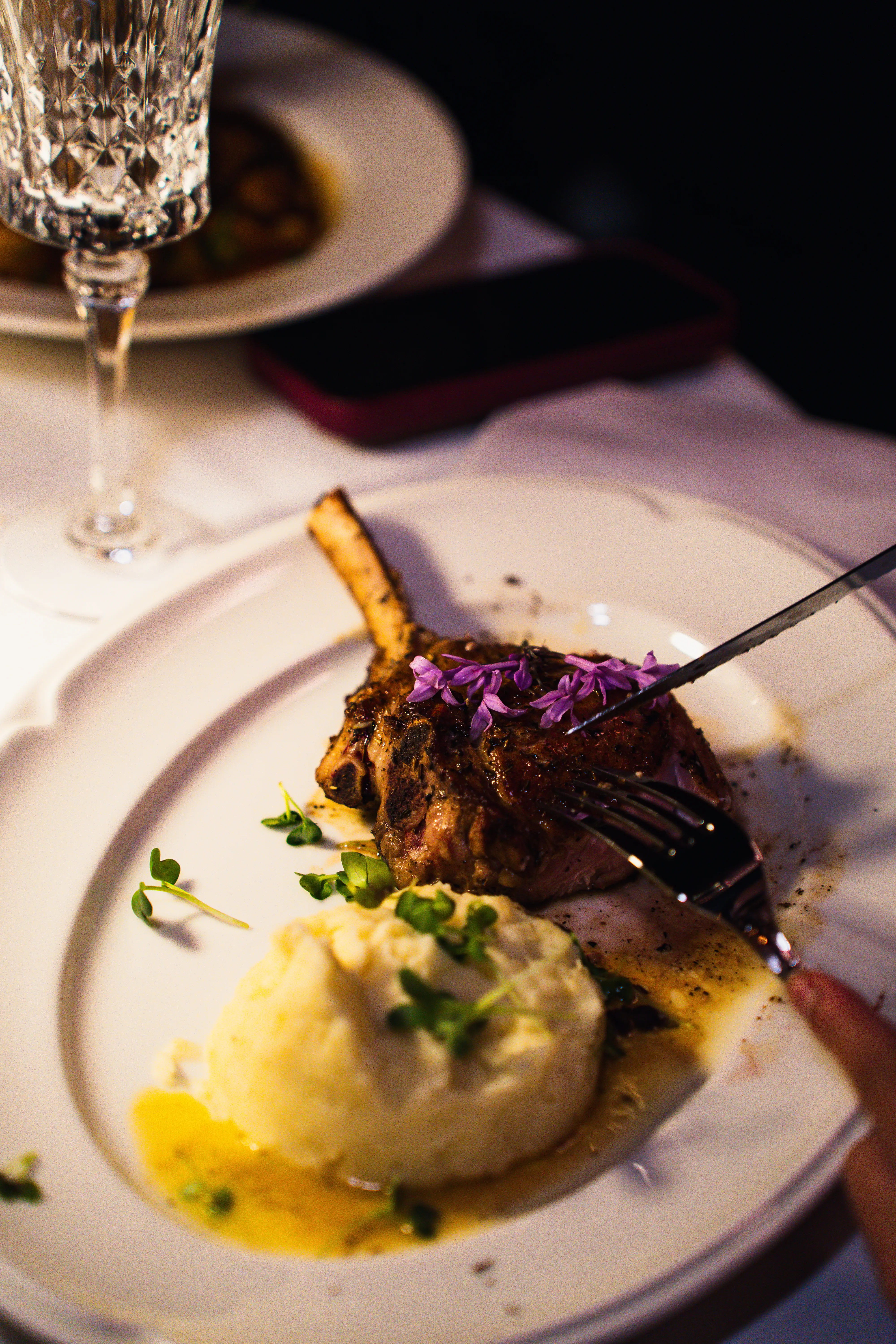 Professional restaurant photography with elegant interior design