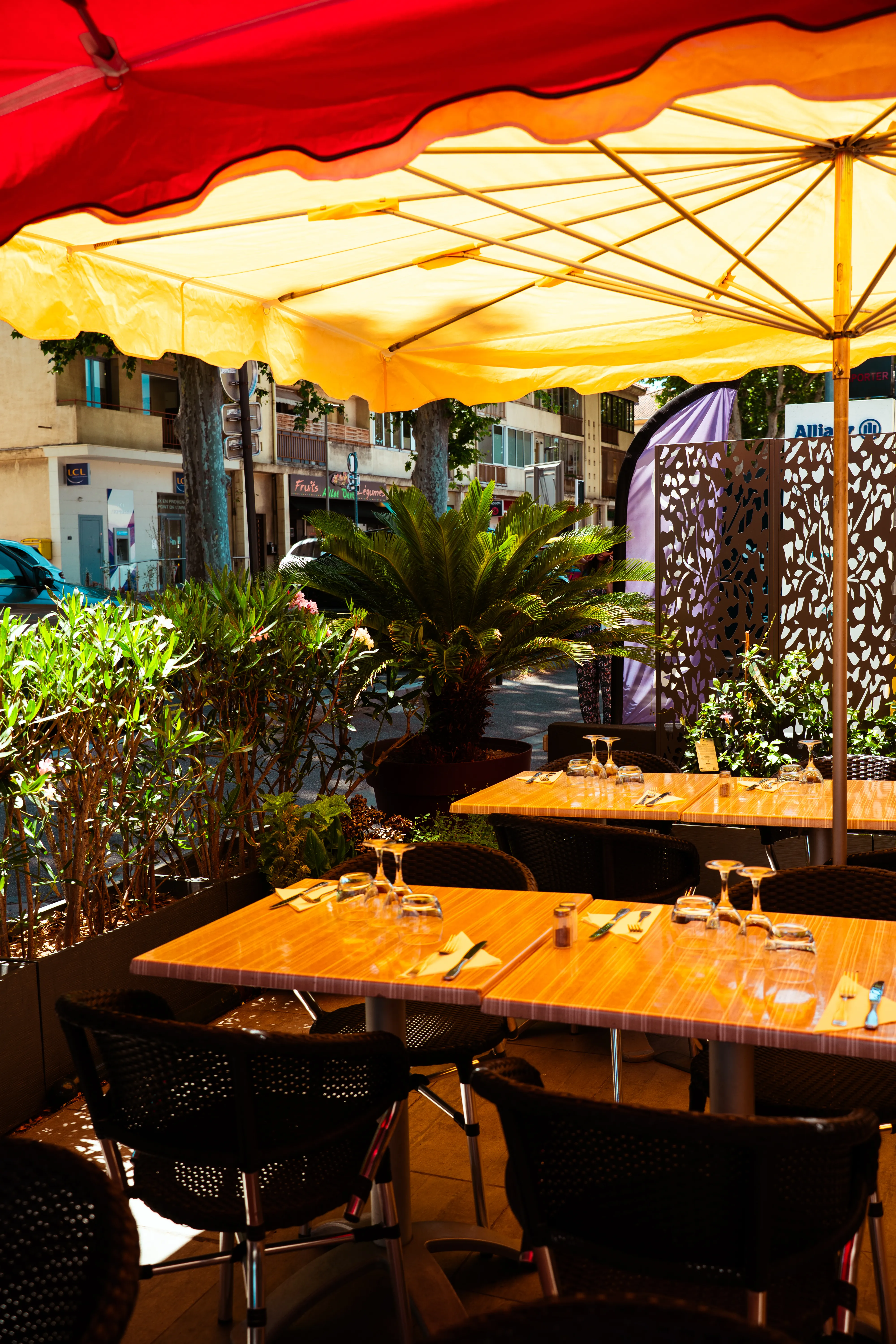 Professional restaurant photography with elegant interior design