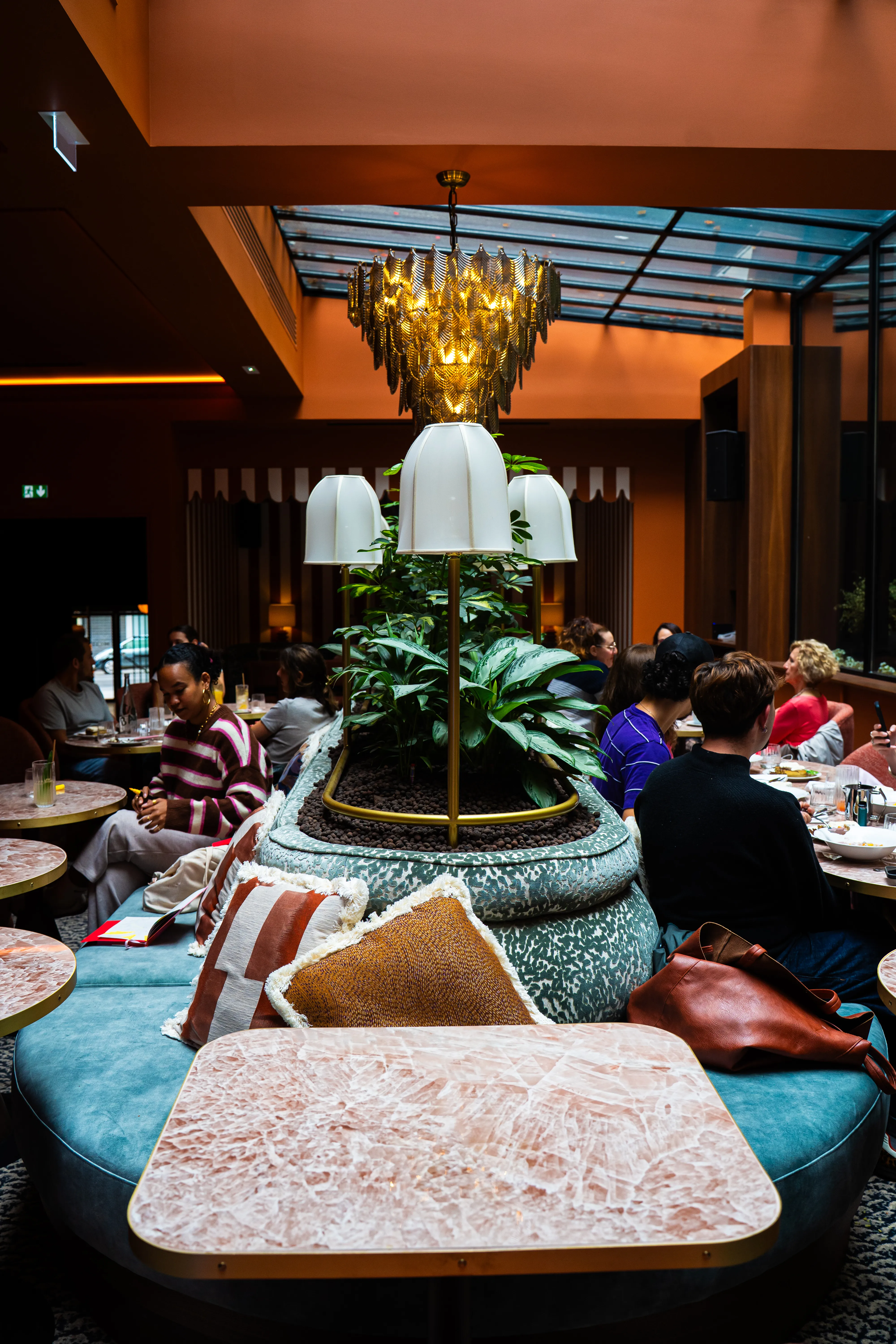 Professional restaurant photography with elegant interior design