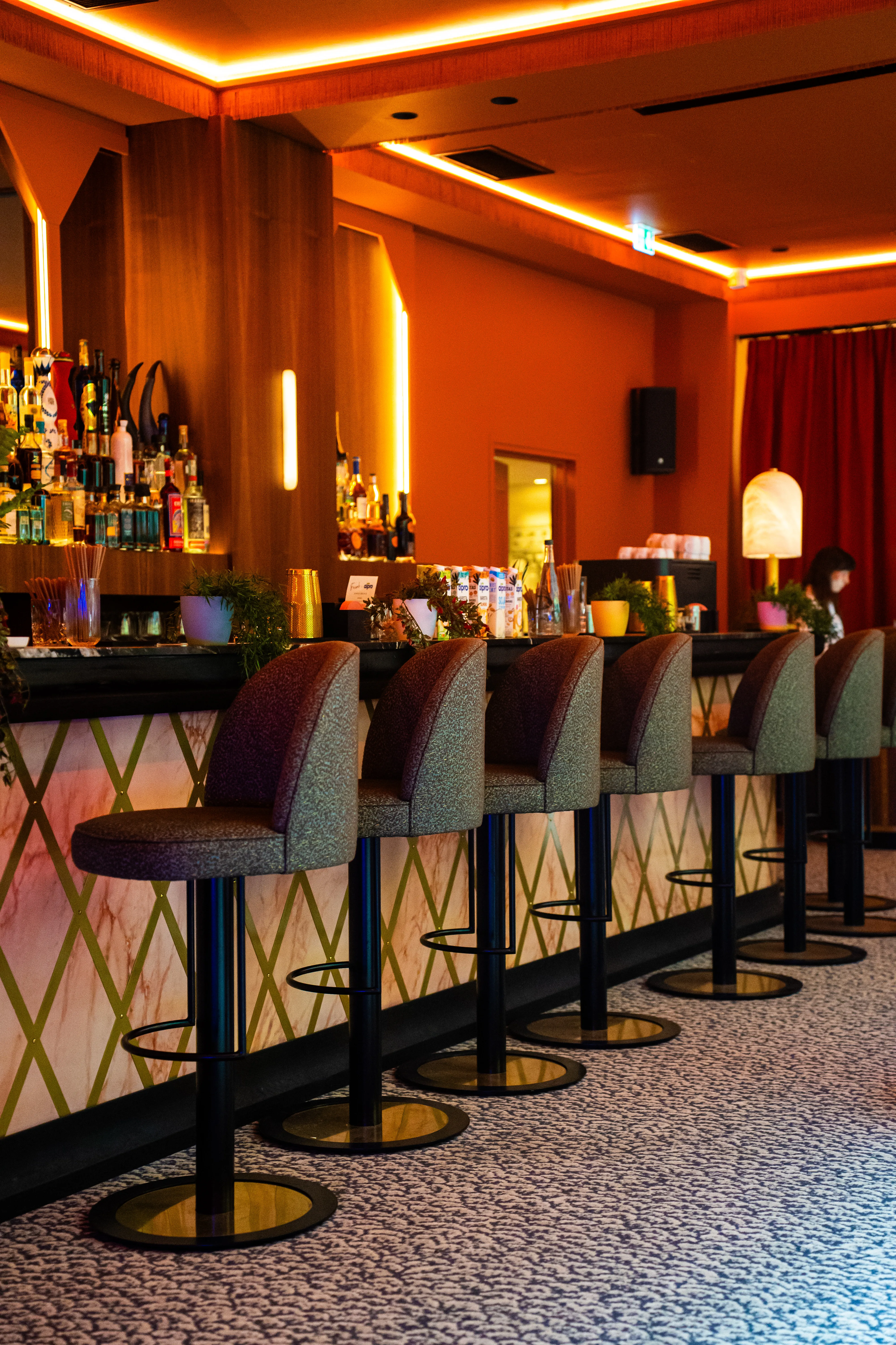 Professional restaurant photography with elegant interior design