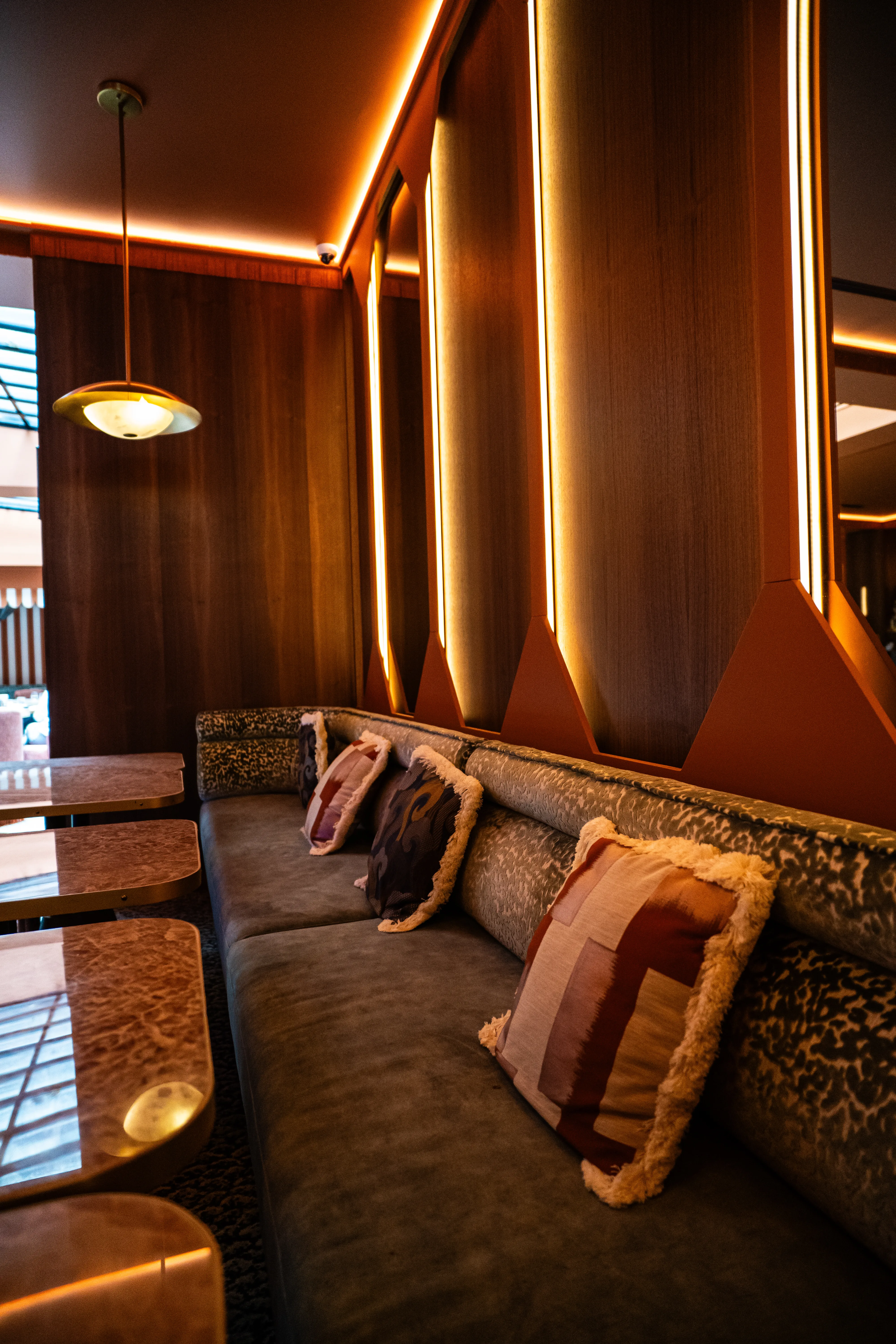 Professional restaurant photography with elegant interior design