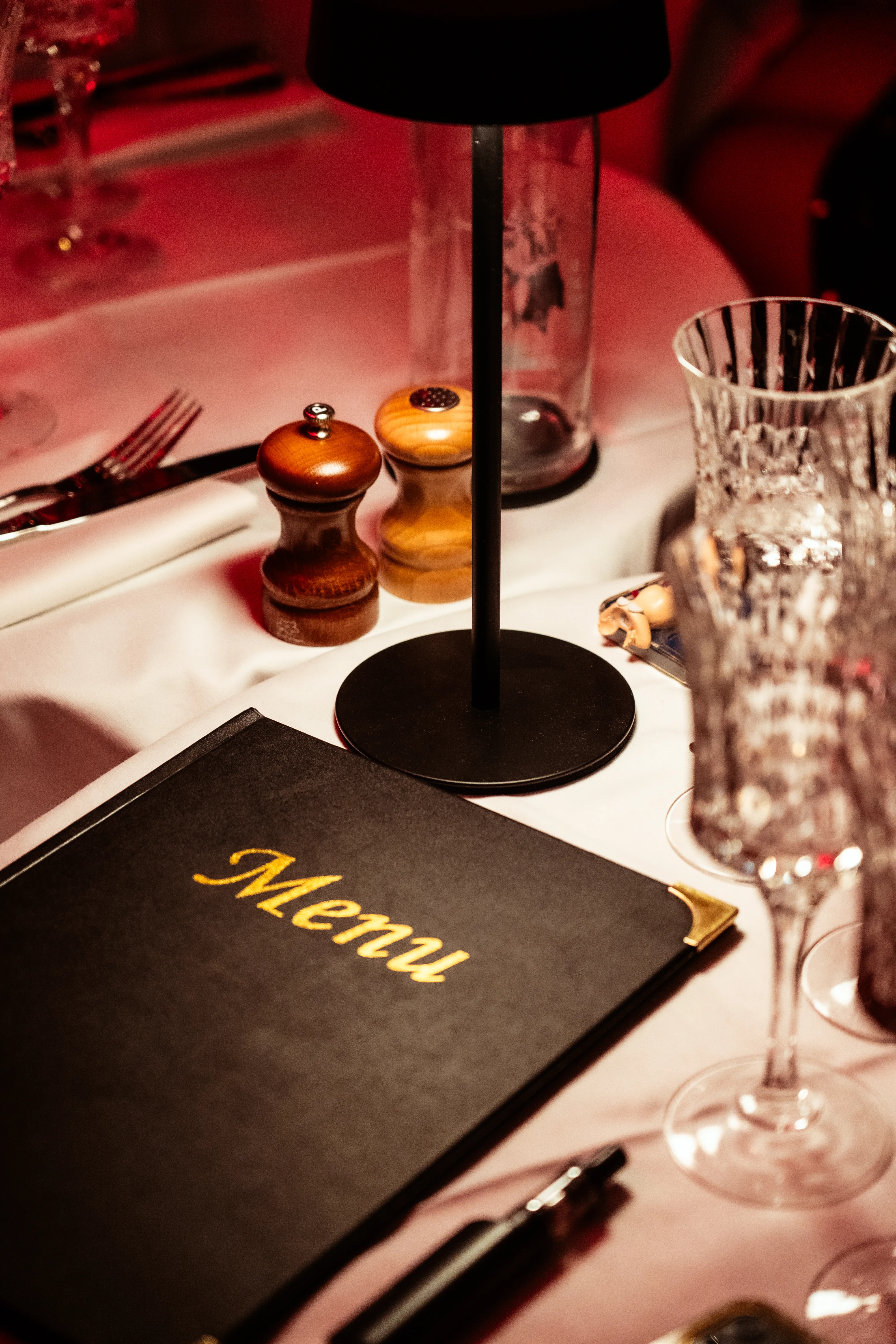 Professional restaurant photography with elegant interior design