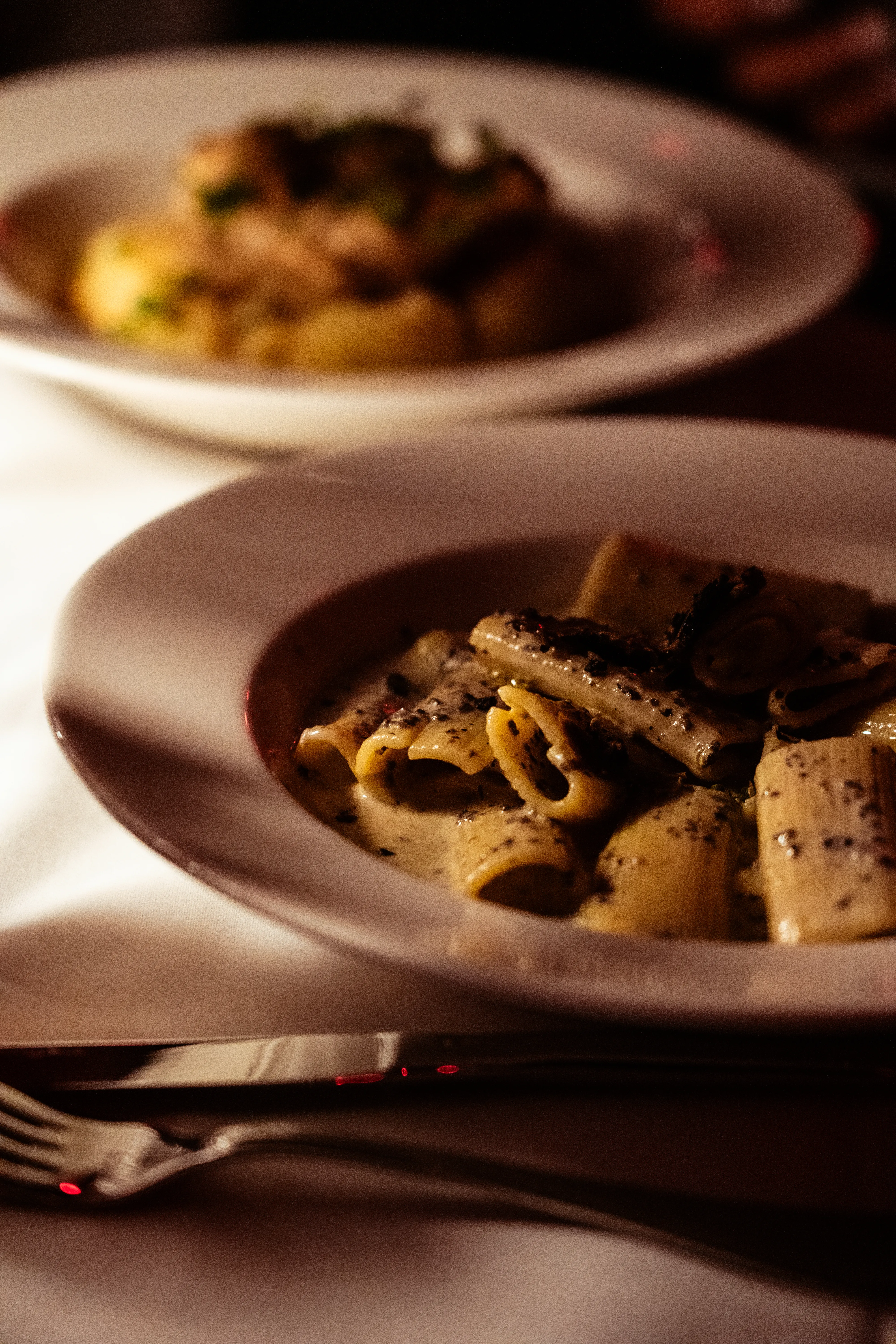 Professional restaurant photography with elegant interior design