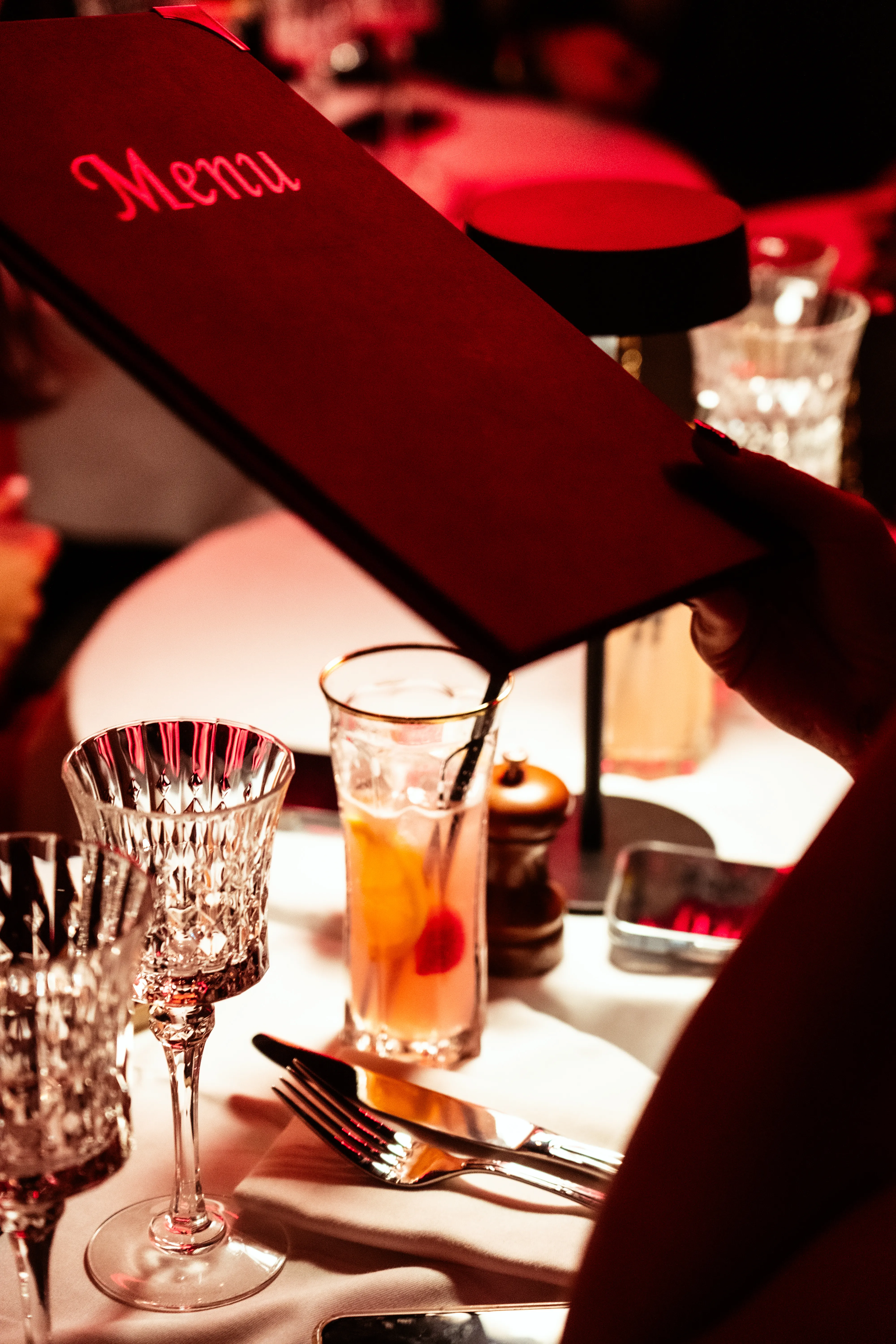 Professional restaurant photography with elegant interior design