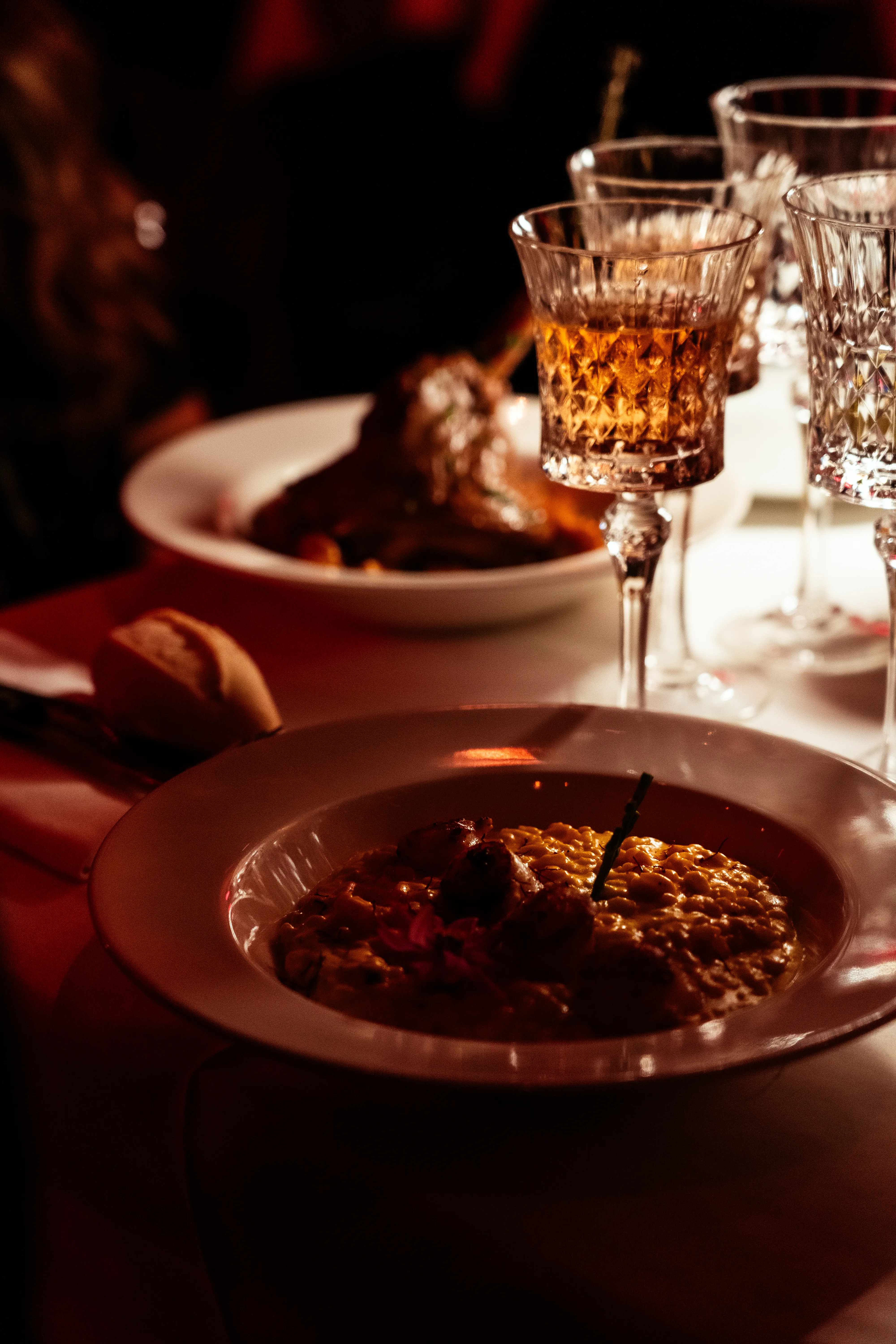 Professional restaurant photography with elegant interior design