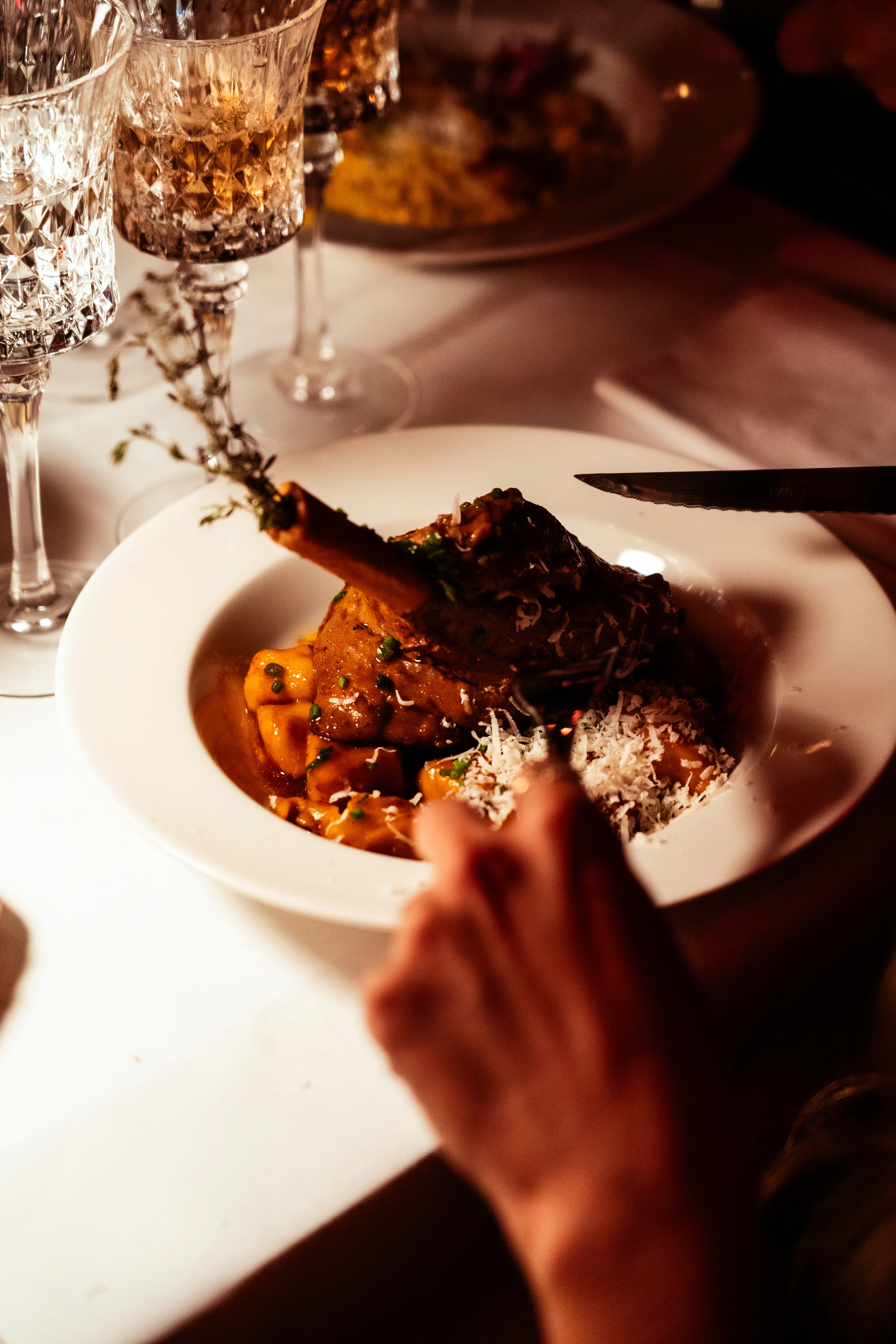 Professional restaurant photography with elegant interior design