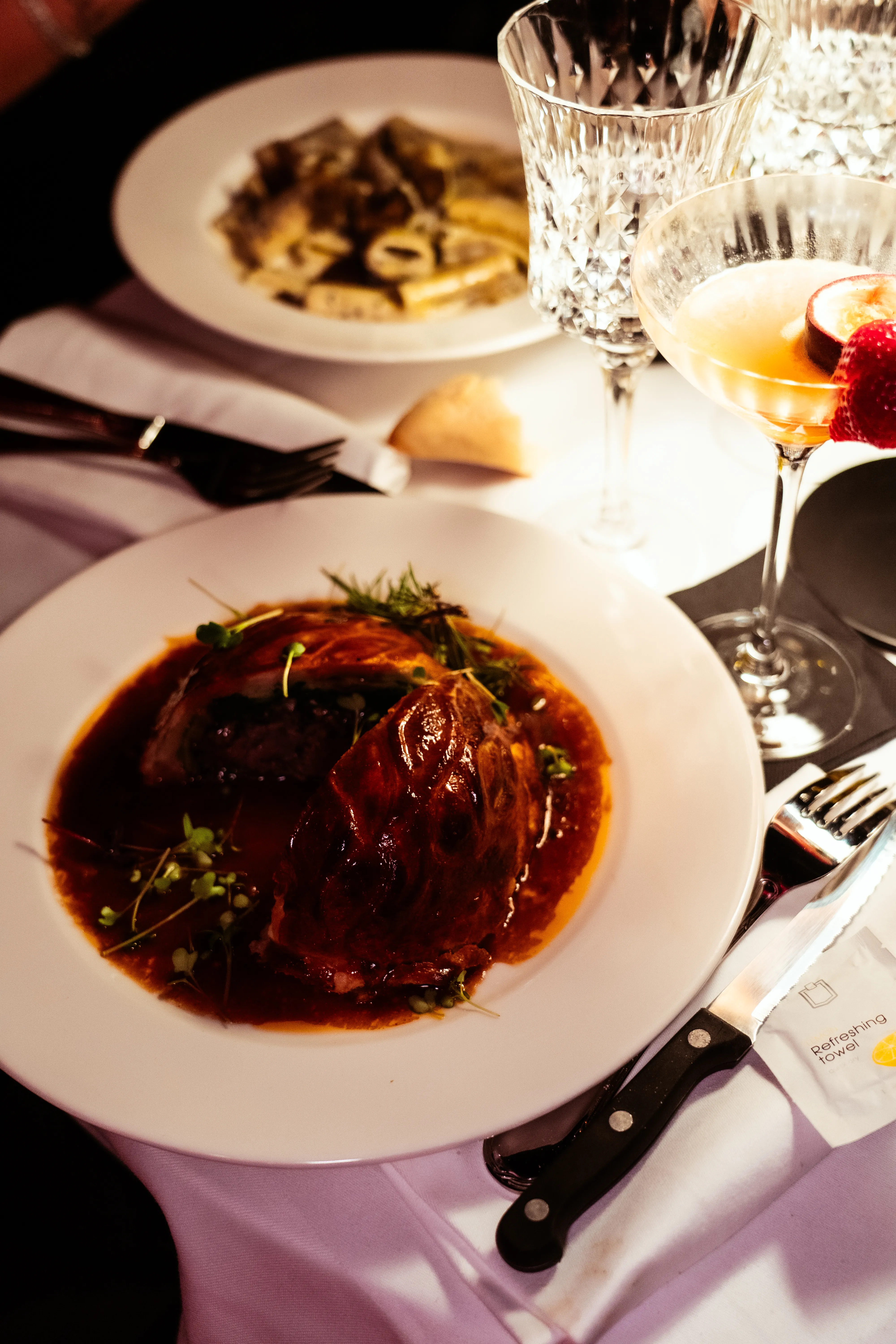 Professional restaurant photography with elegant interior design