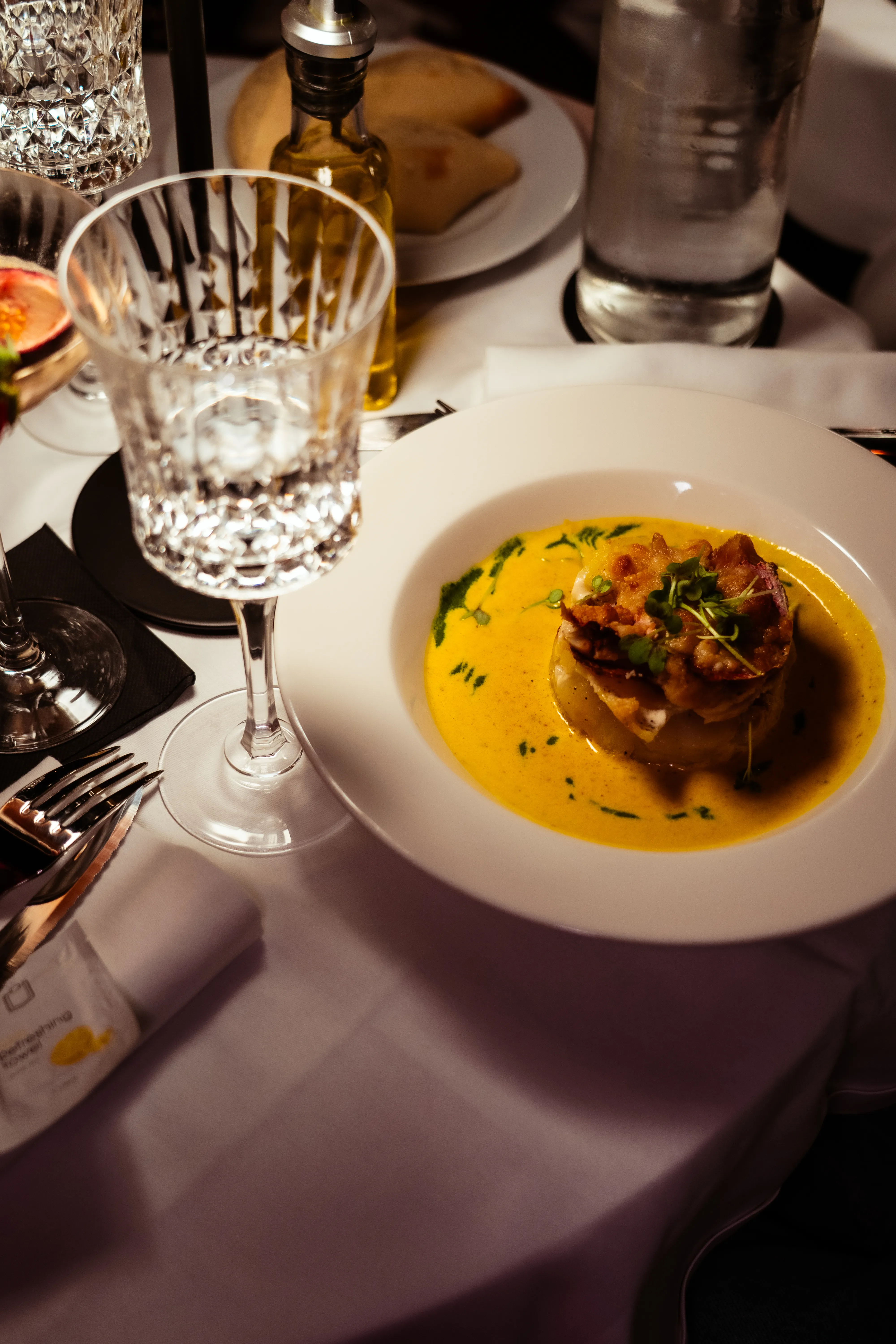 Professional restaurant photography with elegant interior design