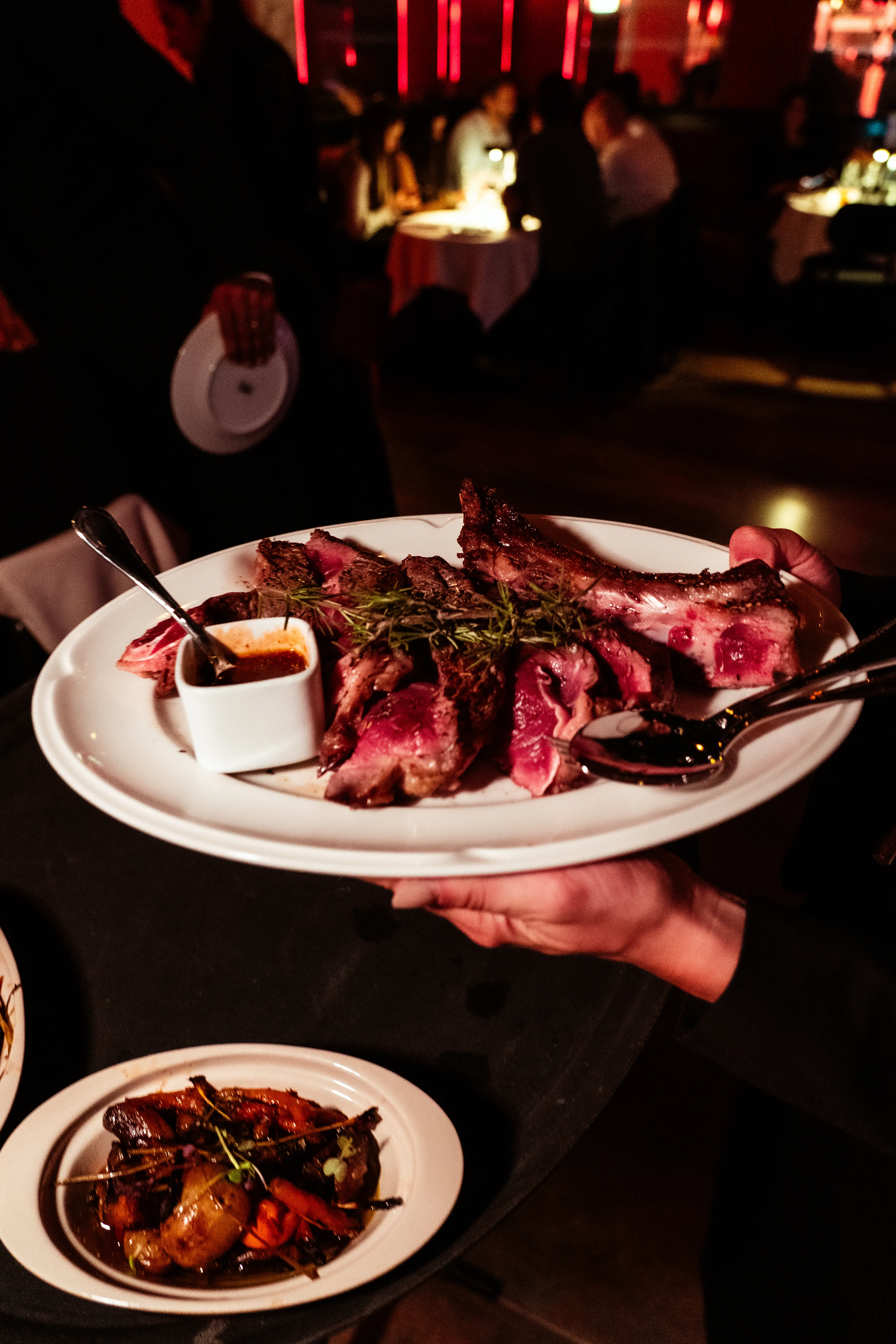 Professional restaurant photography with elegant interior design