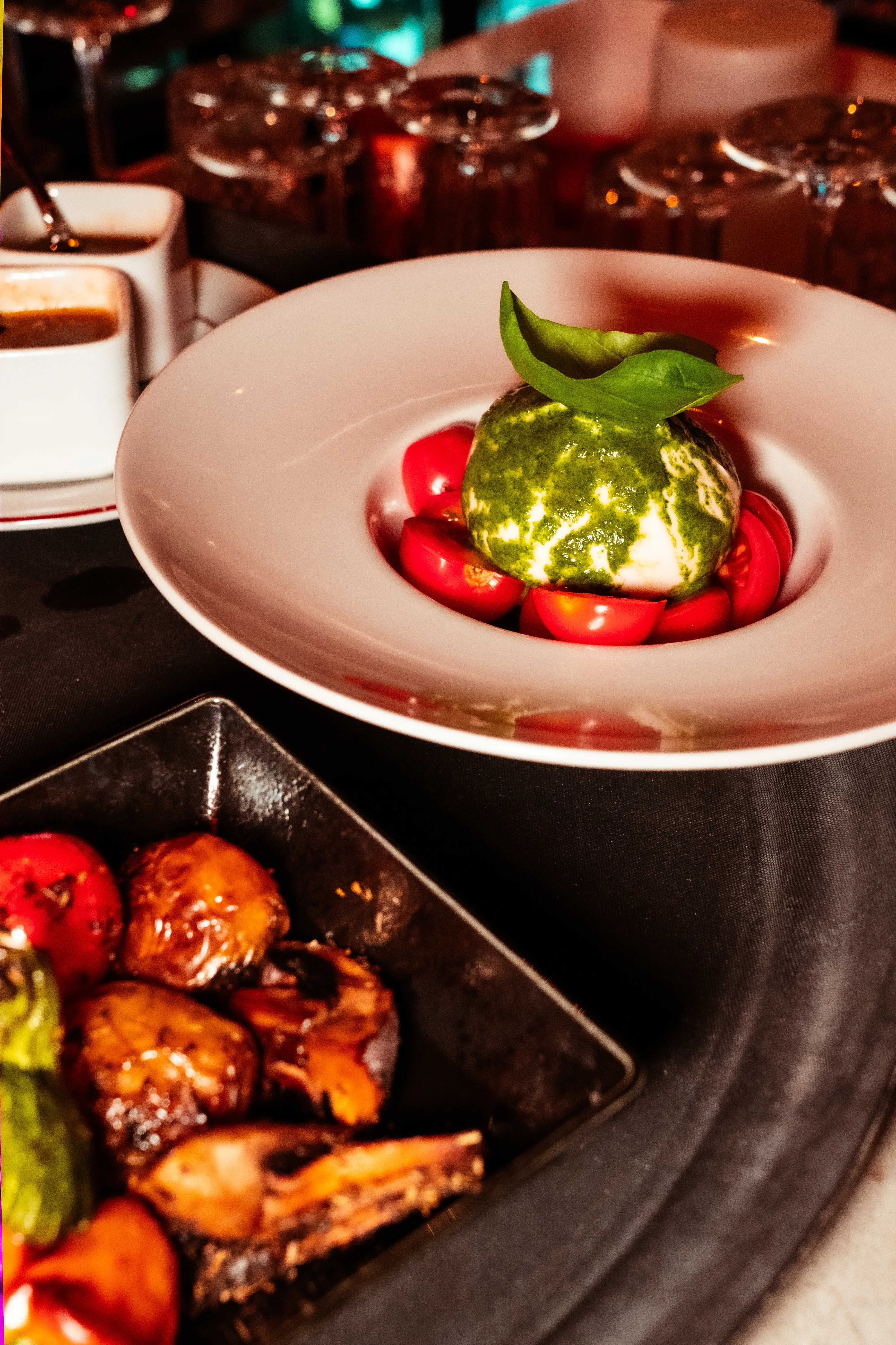 Professional restaurant photography with elegant interior design