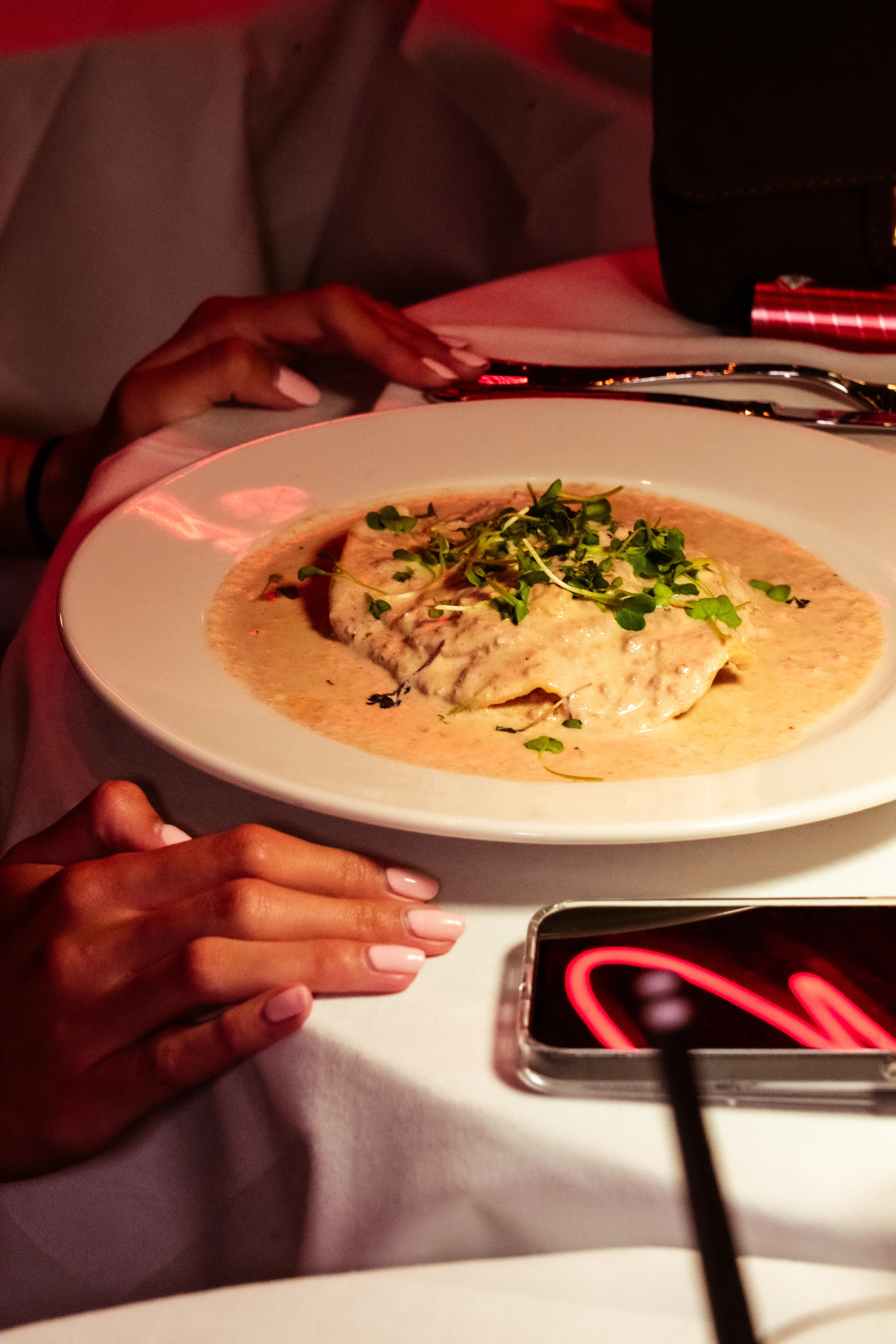 Professional restaurant photography with elegant interior design