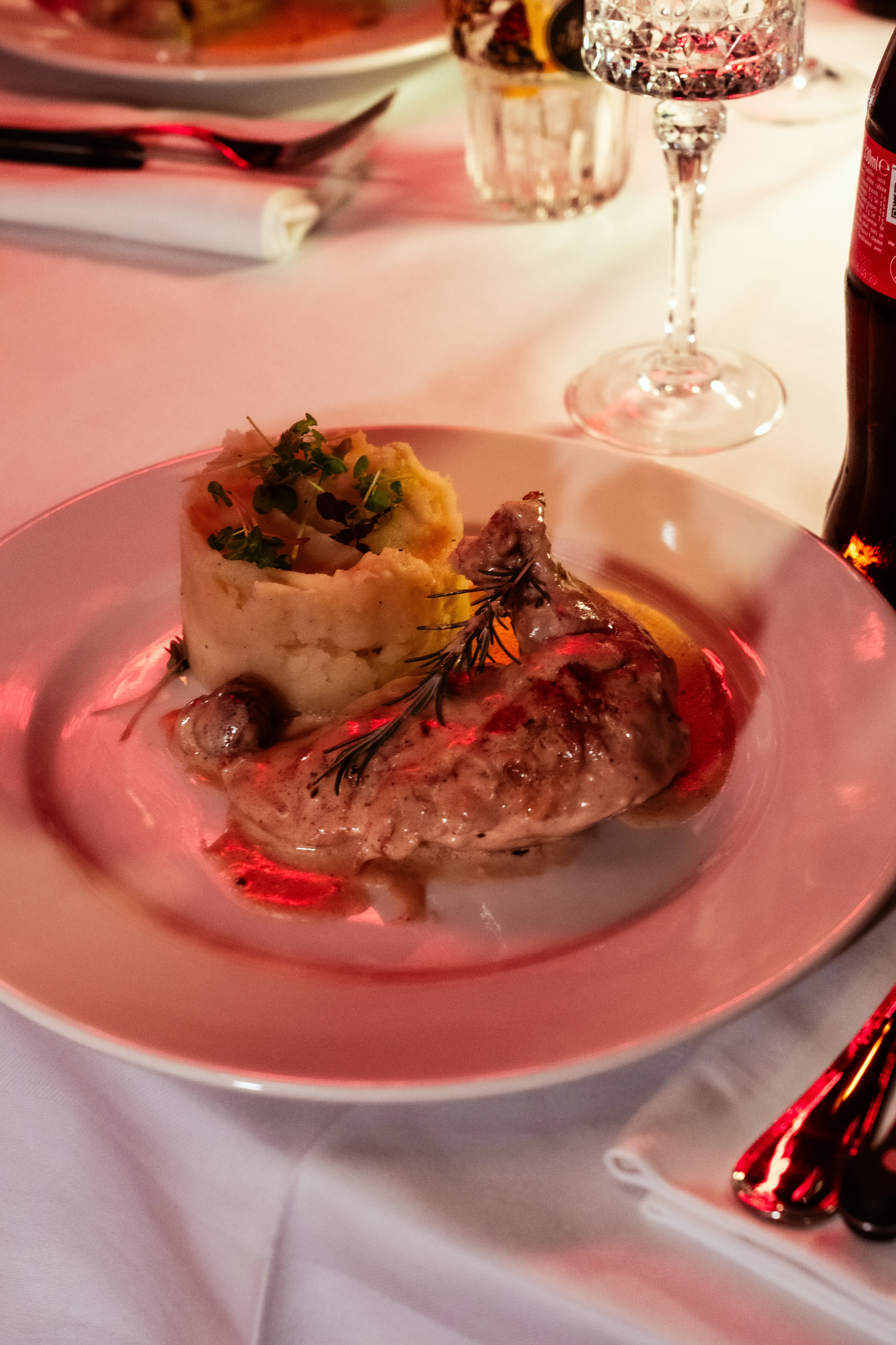 Professional restaurant photography with elegant interior design