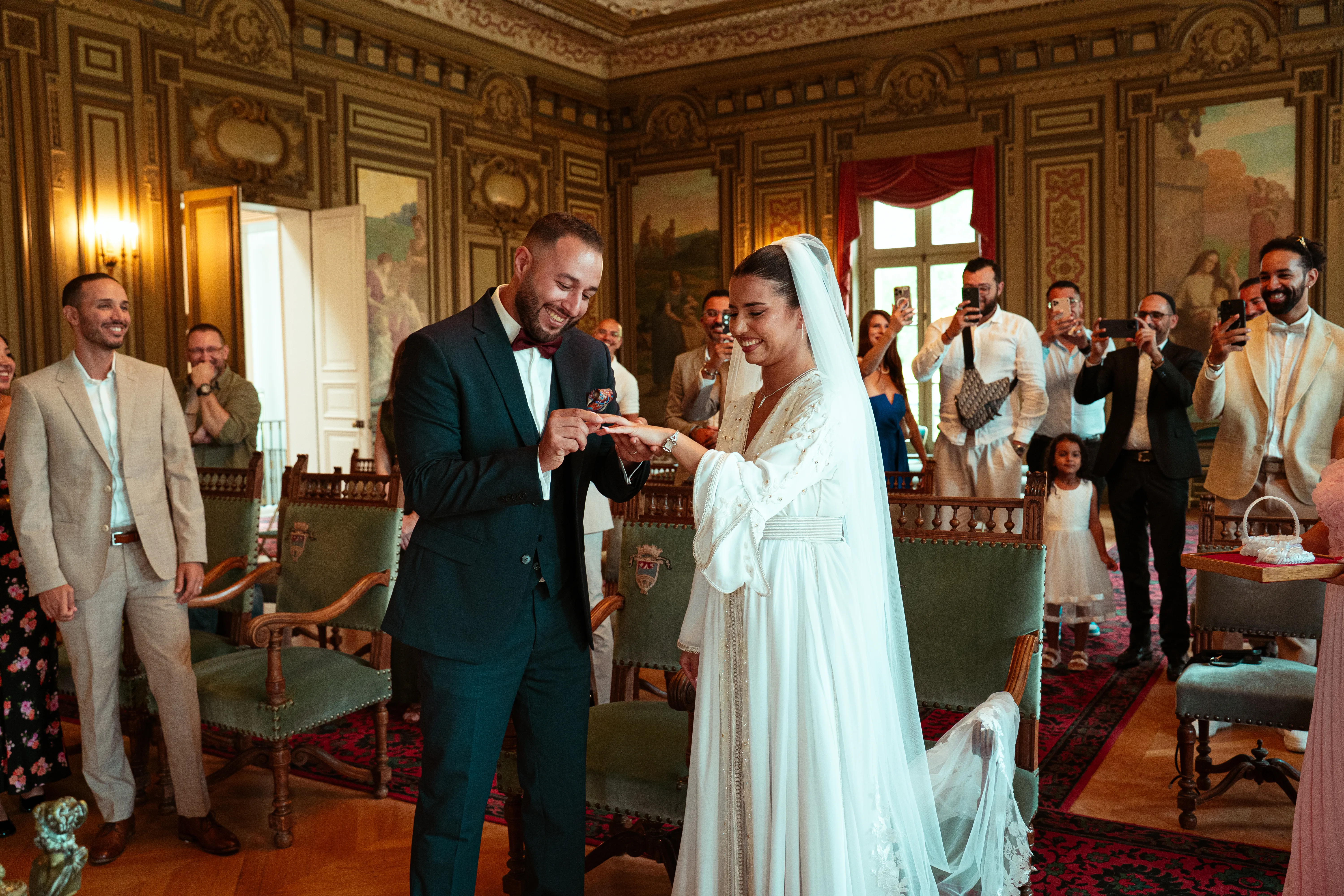 Wedding detail photography showcasing elegant decorations