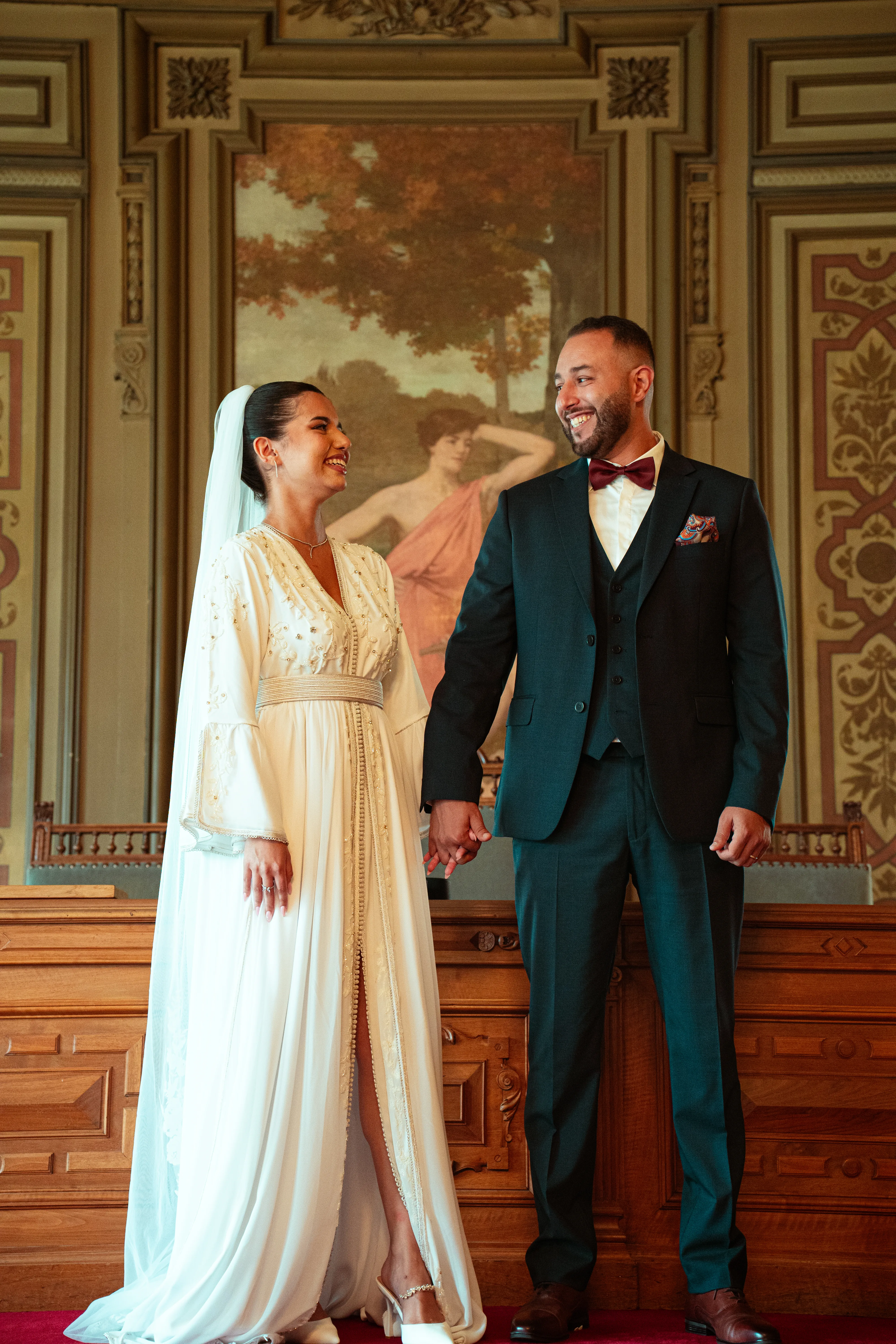 Wedding reception photography with joyful celebration