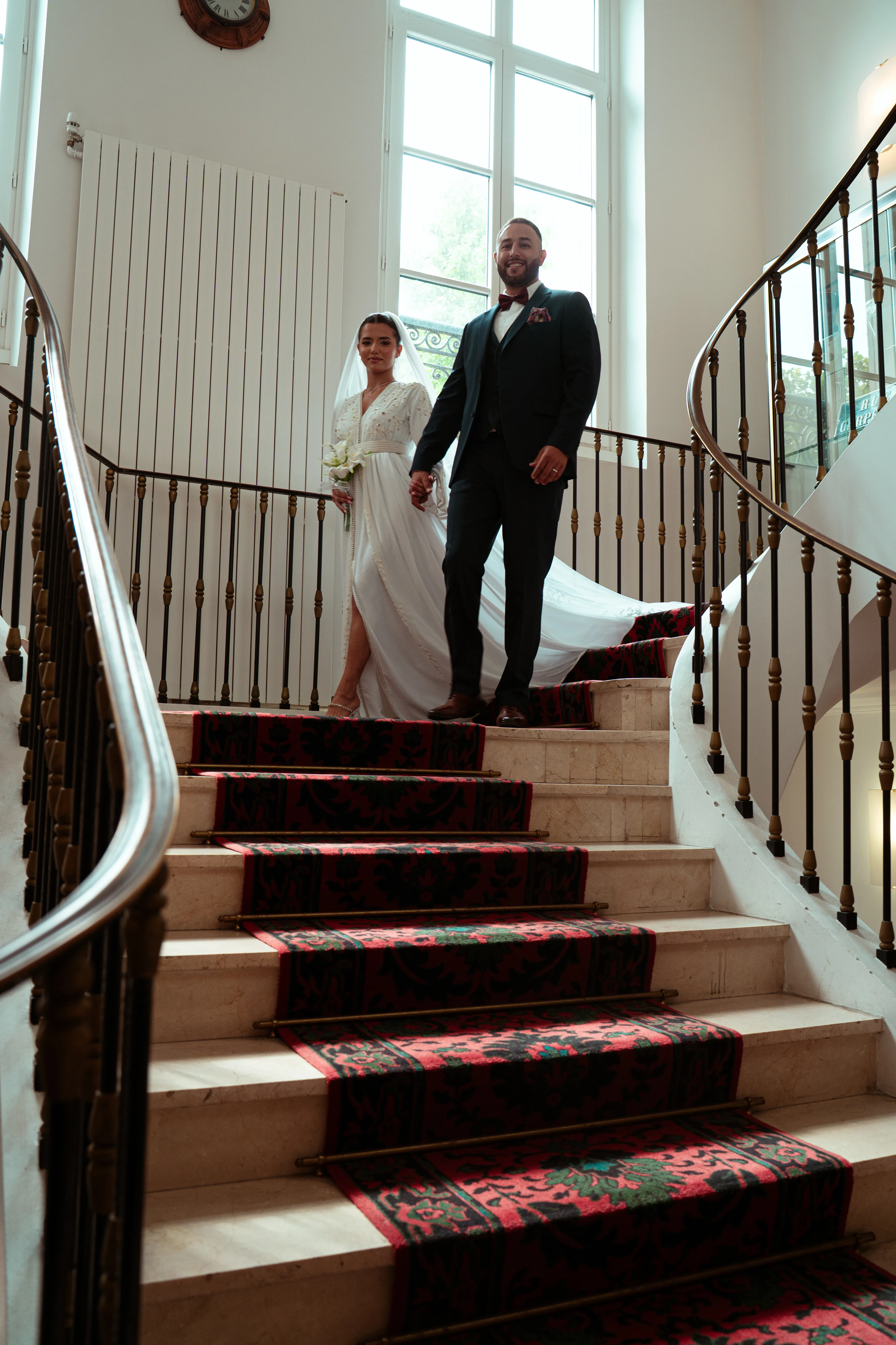 Wedding detail photography with beautiful floral arrangements