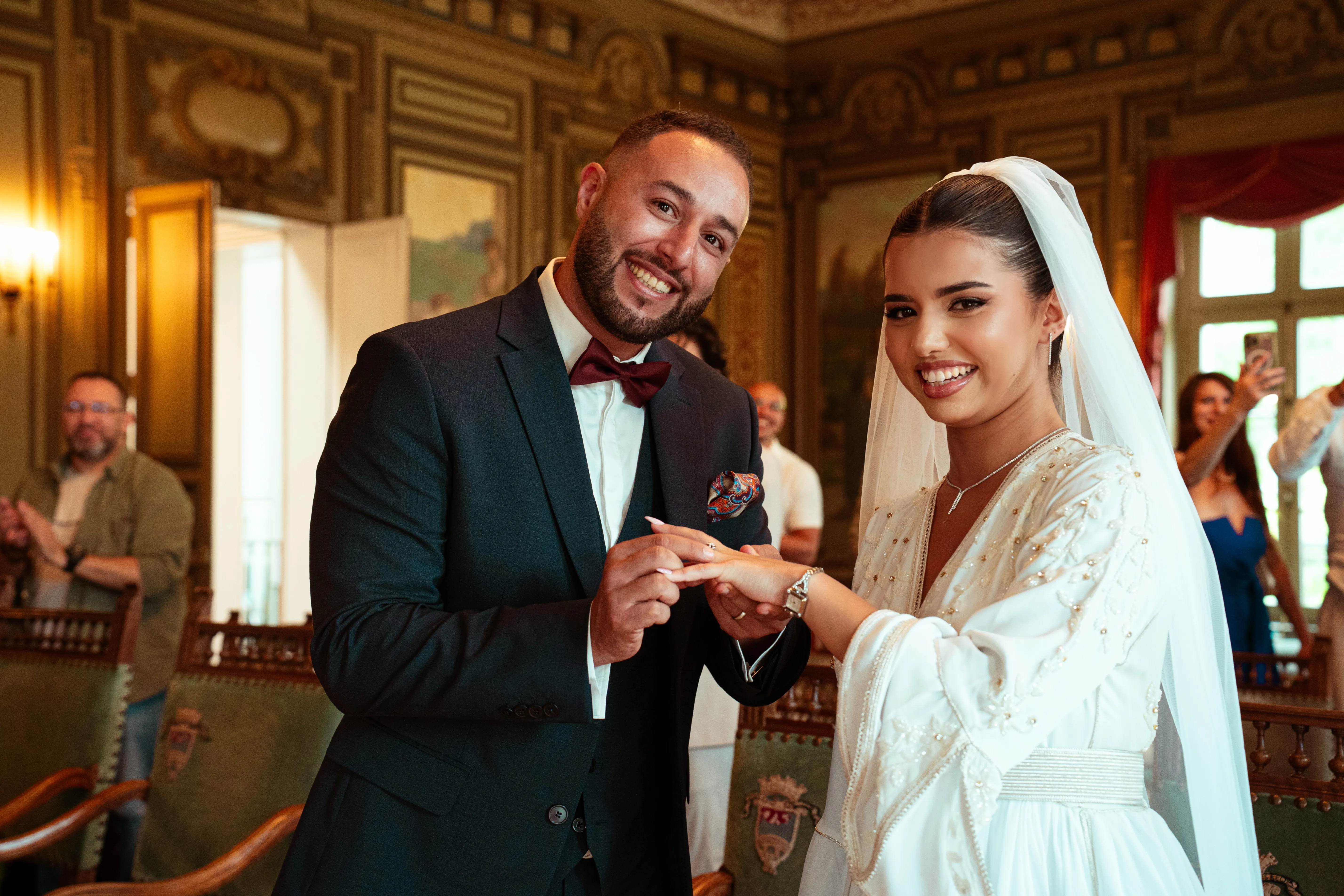 Wedding ceremony photography with traditional elegance