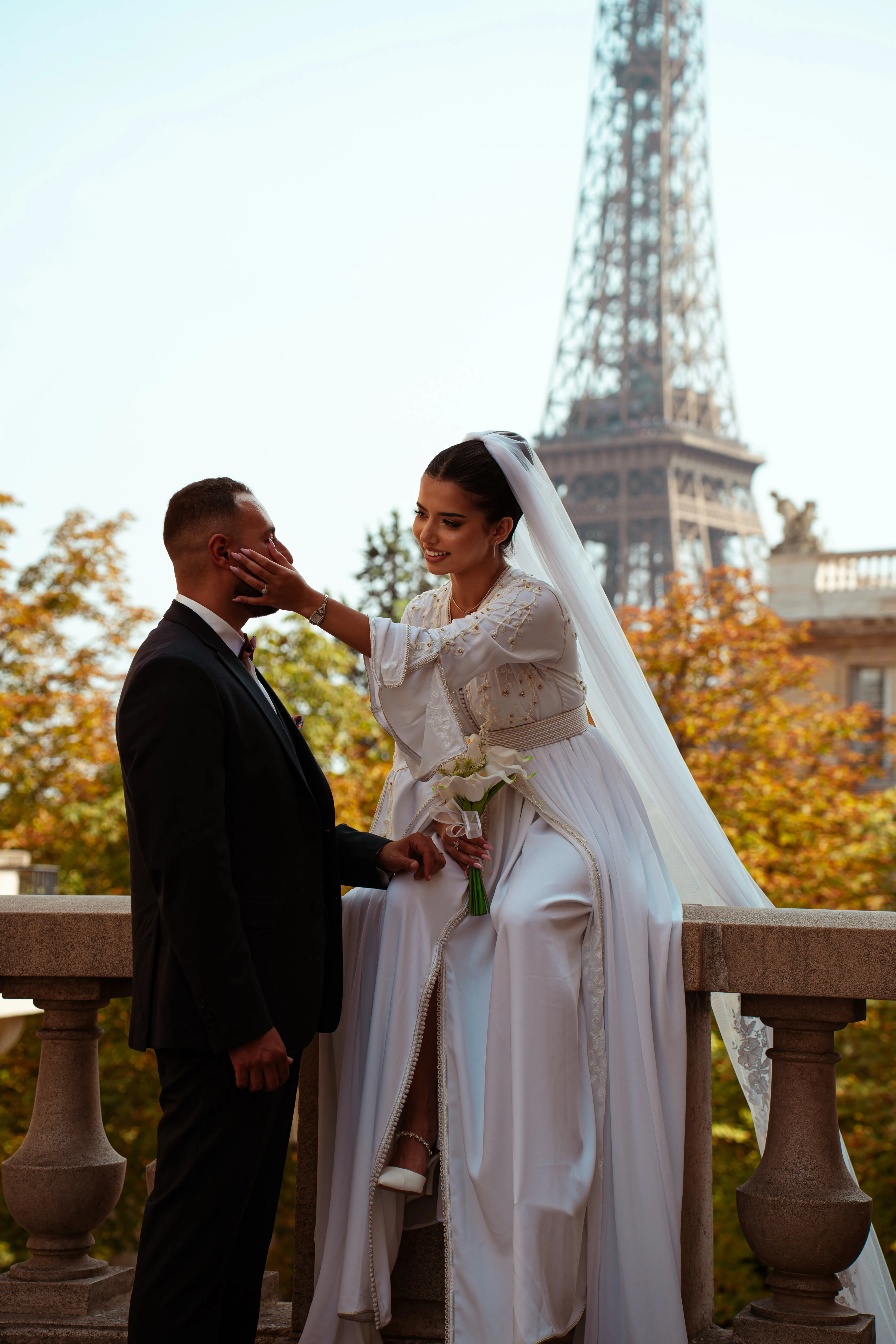 Wedding reception photography with joyful celebration